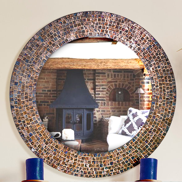 Miroir Shawnda, Or/brun