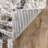 Twinar Geometric Hand Knotted Wool Off White/Dark Gray Shag Area Rug-653189056