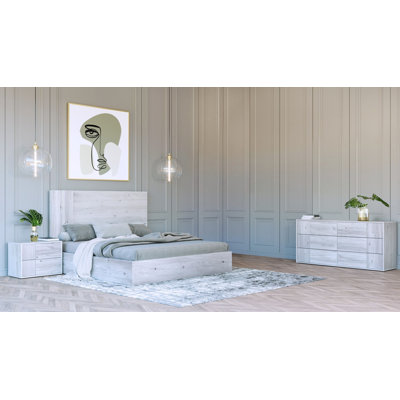 Asus - Modern Italian 4-piece Bedroom Set