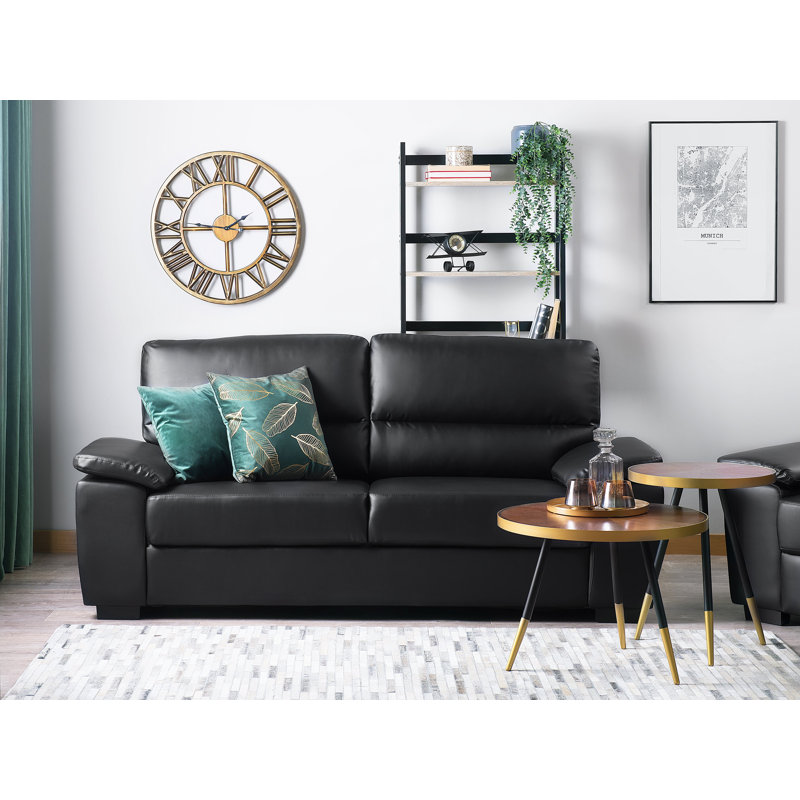 Nicolas Three Leg Coffee Table, Gold, Brown