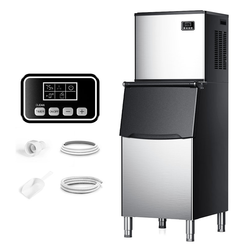 Simzlife 400 LBS Daily Production Cube Clear Ice Freestanding/Built-in Ice Maker