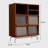 Brown Solid Wood Versatile Storage Bookcase