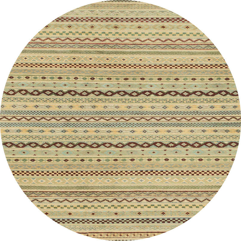 Abstract Indoor Rug, Round 4'
