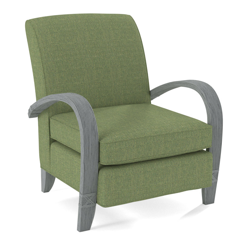 Vero Armchair, Light Blue Performance Fabric; 0851-55, Nickel