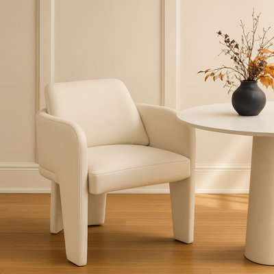 Chaise rembourrée en cuir Vanda Vanda