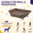 EROMMY Leather Pet Bed, Modern Pet Couch For Dogs, Leather Pet Sofa