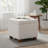 17.5" Square Storage Ottoman With Lift-Off Lid Wooden Legs For Living Room/Bedroom/Entryway