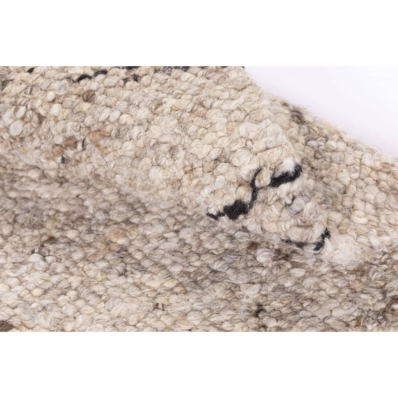 Plainweave Hand Knotted Wool No Pattern And Not Solid Color Area Rug, Runner 3' x 10'