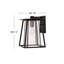 Izzie Black Outdoor Wall Lantern-1733570996