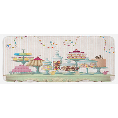 Cottage / Country Synthetic Kitchen Mat