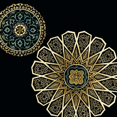 Midnight Rosette II by Chariklia Zarris - Wrapped Canvas Print
