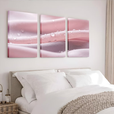 Ensemble de 3 tableaux sur toile à motifs de gouttes d'eau, pour la décoration du salon, de la chambre et de la maison.