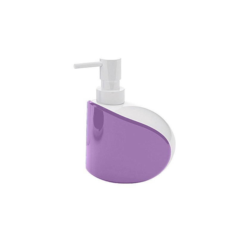 Distributeur de savon Waurika, Blanc / lilas