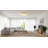 1-Light Chrome LED Flush Mount With Clear Crystal Accents