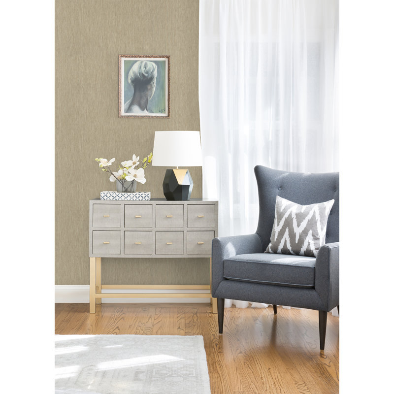 Loom Abstract Wallpaper Roll, Taupe