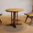 Burlywood Round Solid Wood Dining table