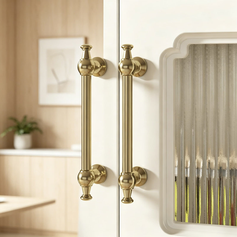 Paquet de 10 poignées d'armoire bronze champagne, poignées de bar ovales en alliage de zinc massif de 3 pouces avec coins arrondis, quincaillerie de tiroir et de cuisine robuste pour garde-robe de commode
