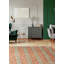 Tapis unique nouvel âge noué à la main 12 pi 3 po x 17 pi 6 po Maloree en bleu sarcelle / cuivre foncé / beige