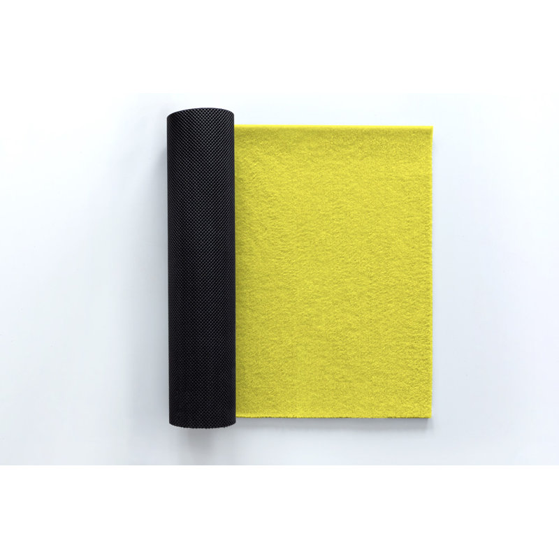 Non-Slip No Pattern Doormat, Lemon