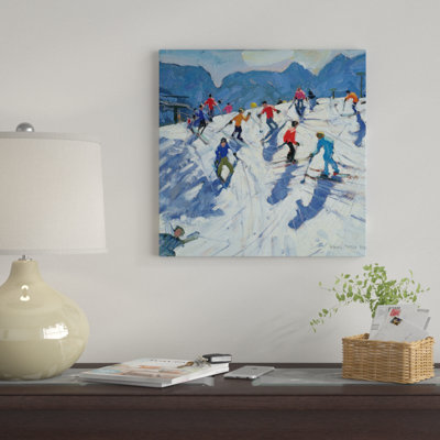 " Busy Ski Slope, Lofer " Oil