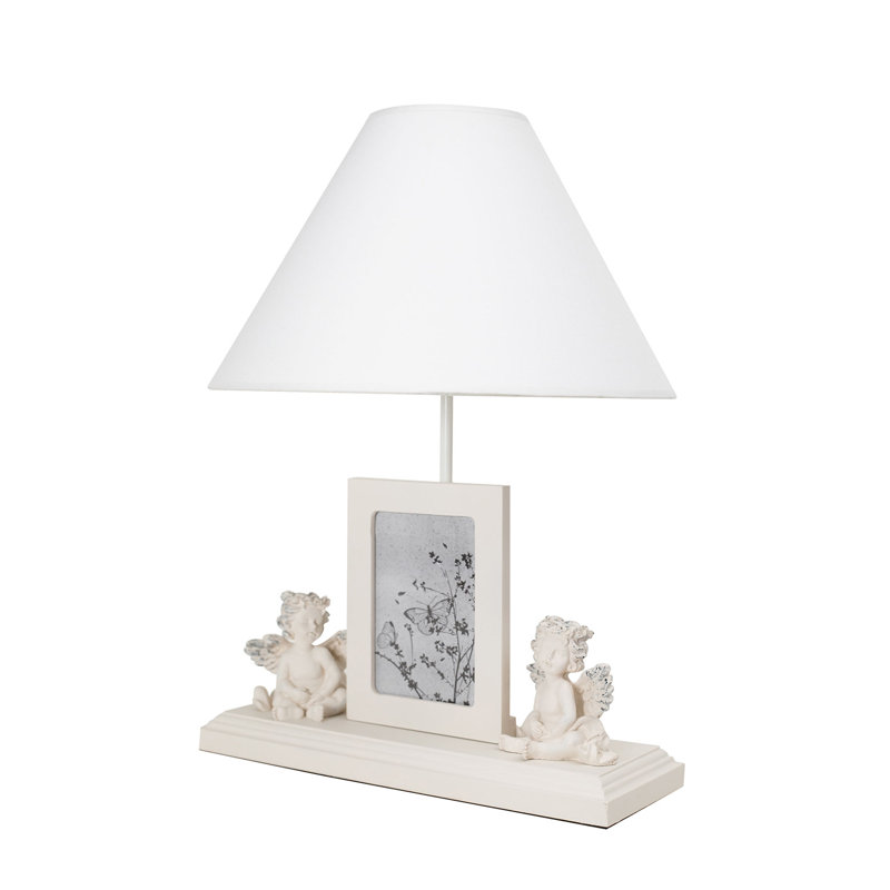 Lampe de table blanche 16,5 po