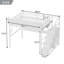 Lit mezzanine en métal avec bureau et station de charge Lit mezzanine avec lumière pour enfants adolescents-969102017-969102020