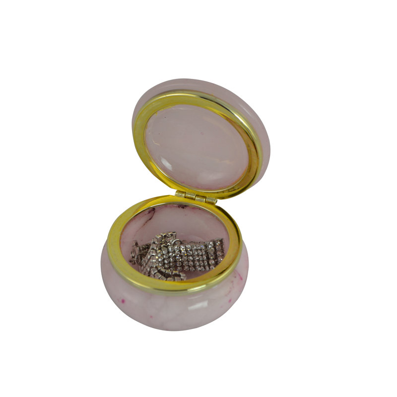 Marble Jewelry Box, Pink