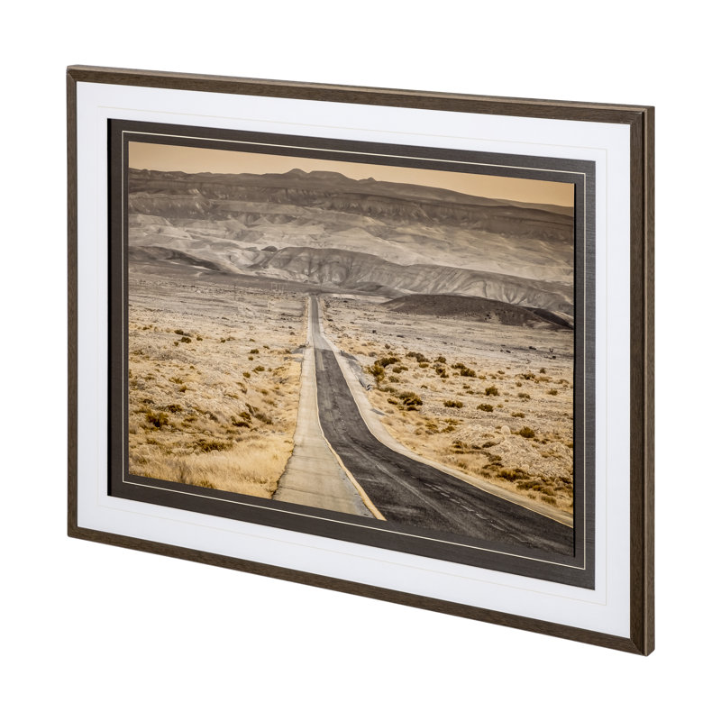 «Journey Onwards» par Frank Assaf, photographie d'art texturée encadrée à la main avec passe-partout