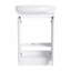 Meuble-lavabo autoportant avec lavabo, portes à fermeture douce