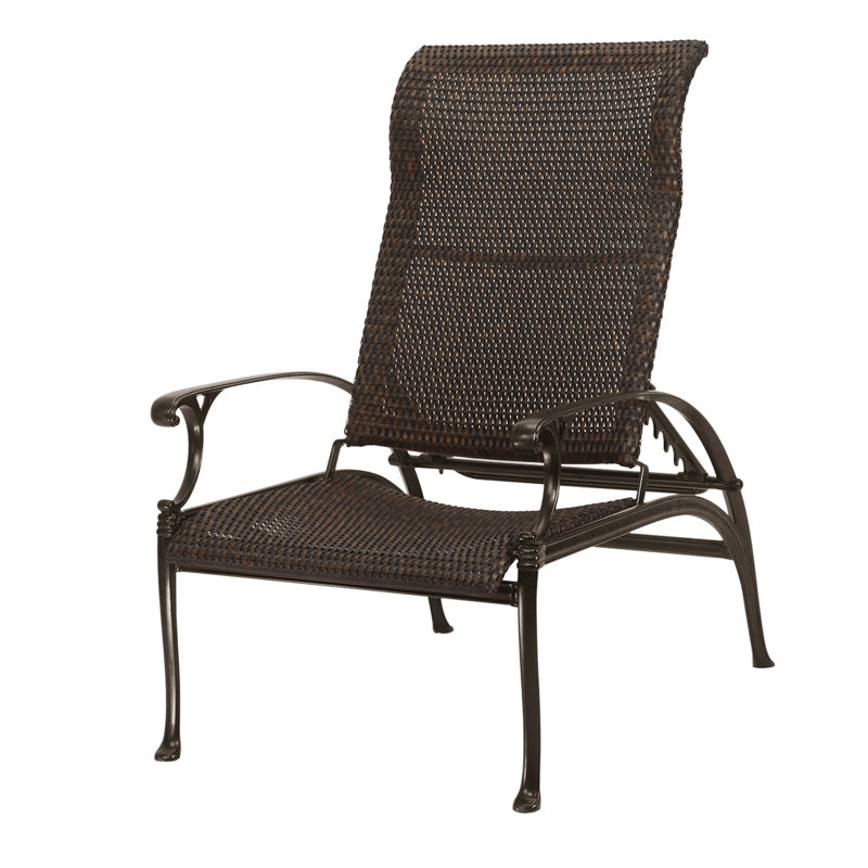 Michigan Woven Reclining Chair, Chestnut, Vintage