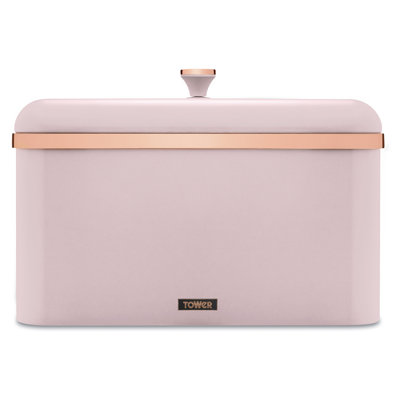 Tower T826130 Cavaletto Bread Bin with Removable Lid, Large Capacity and Durable Steel Body