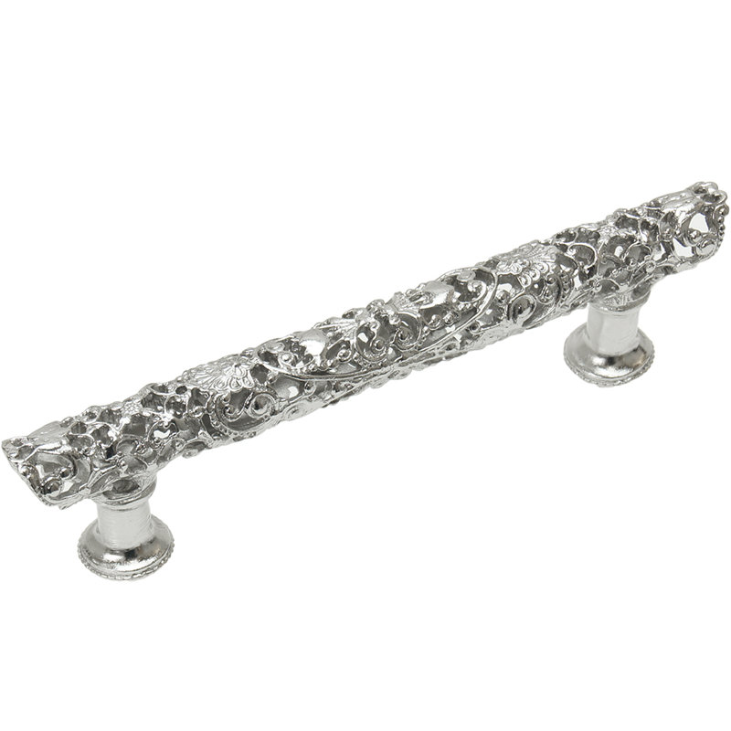 Juliane Grace 4 inches c.c. pull in Satin, 4", Chrome