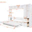 Lit Space avec choix de garde-robe - tiroirs de rangement blancs