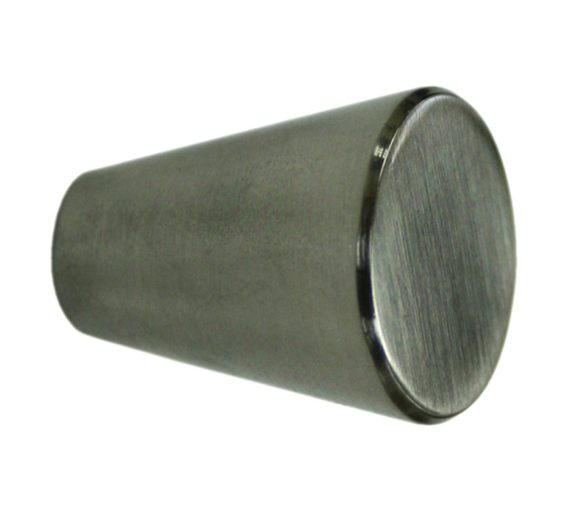 Conical Knob, Antique Nickel, 0.75"