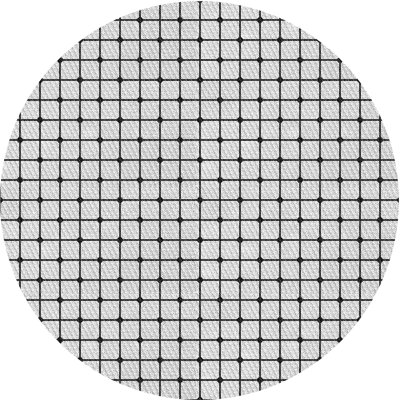 Tapis gris/noir tissé à la machine