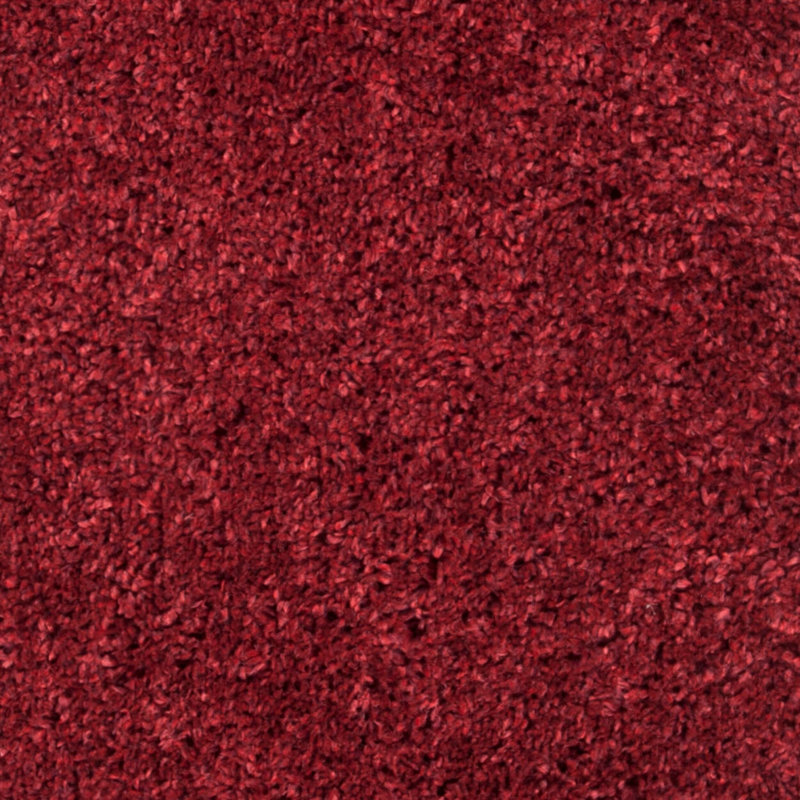 Brittney Performance solid color shag rug, Burgundy, Rond 5 pi 3 po