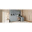 Lit escamotable simple peu encombrant avec rangement, lit mural moderne en panneau de fibres à densité moyenne pour la maison