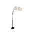 Lampe sur pied à branches 84 po beige et brun espresso 84 po avec abat-jour tambour beige