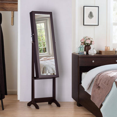 Miroir pleine grandeur avec rangement