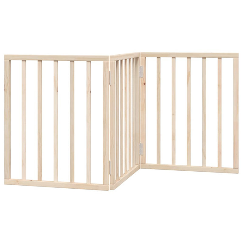 Wyanet Solid Wood Dog House Door, Beige, 60cm H x 150cm W x 2cm D