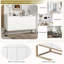 Armoire décorative, armoire de rangement, armoire buffet, armoire 4 portes-1011829480