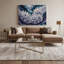 Art mural sur toile gris avec motifs de croissance cristalline-1392053715