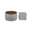 Ensemble de tables basses rondes avec espace de rangement et tabouret pour salon-323682237