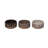 Transpac Stoneware 3.27 in. Multicolor Harvest Wildflower Ramekin Set of 3