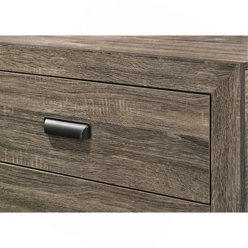 Mobilier de chambre rustique en bois avec commode et commode à tiroirs 1 pièce Rustic
