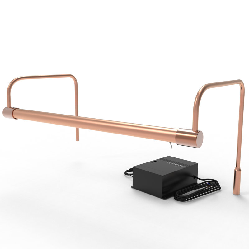 Luminaire de galerie Tru-Slim avec prise et télécommande, H 9 po x l 21 po x P 9 po, Cuivre, H 9 po x l 16 po x P 9 po