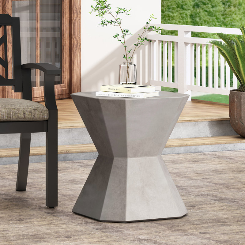 moderm design Side Table with corner-cut square top