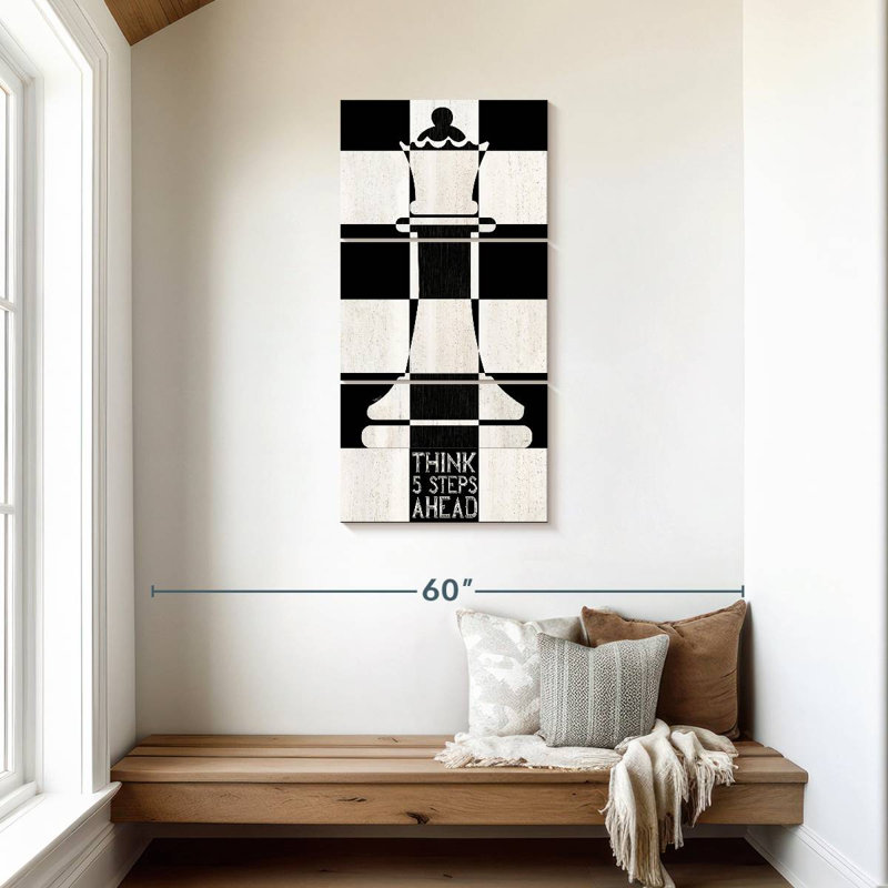 Chessboard Sentiment Vertical II, 44" H x 21" W