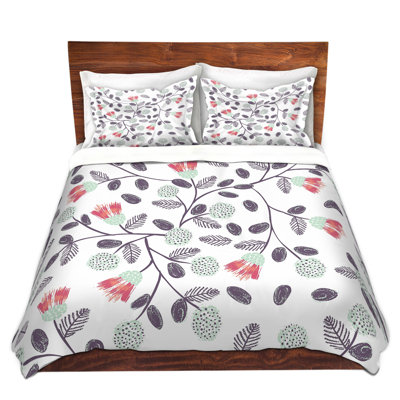 Polyester Floral Duvet Cover