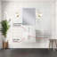 Ensemble de meuble-lavabo avec robinet et miroir DEL-345666968-345666971